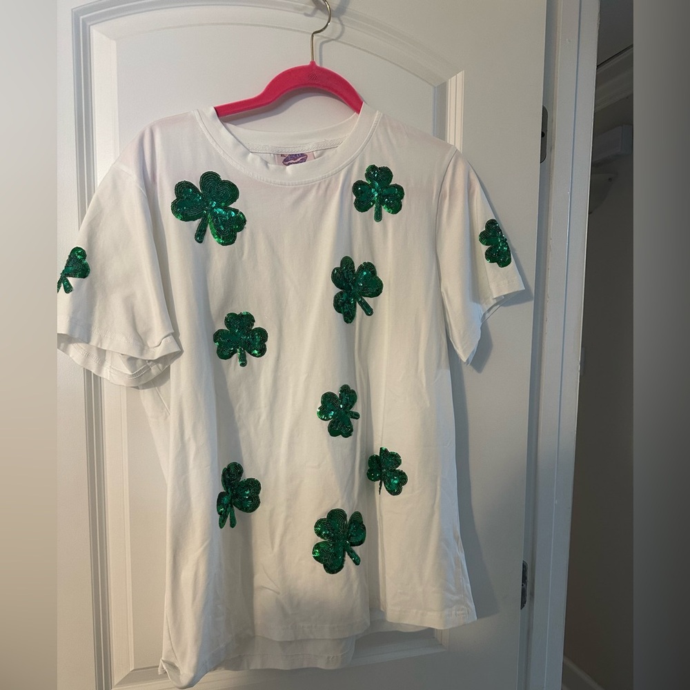 Sparkle City Sequin Shamrock Tshirt
